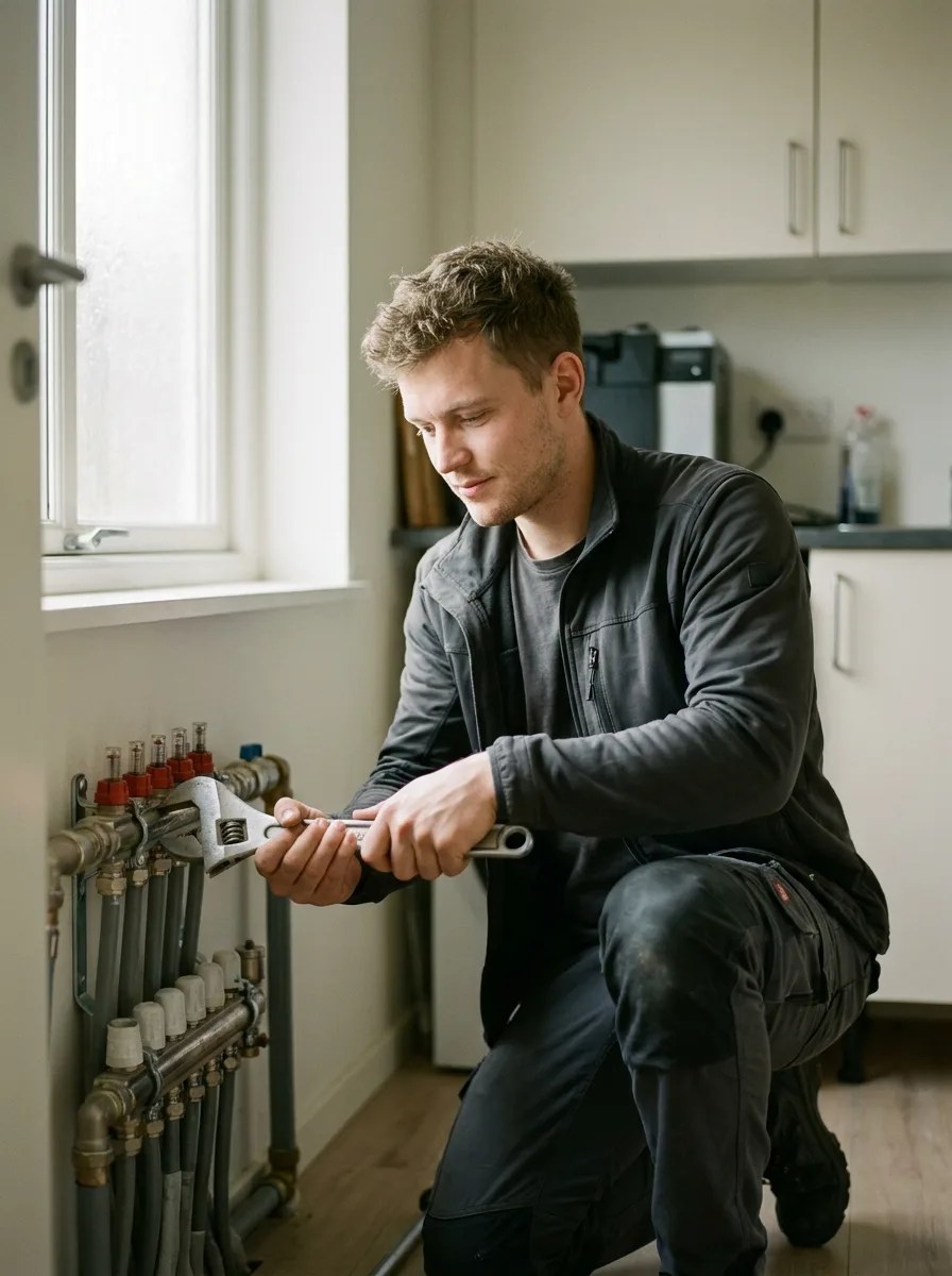 Moderne Handwerker bei der Arbeit, Sanitär & Heizung im Kreis Heinsberg