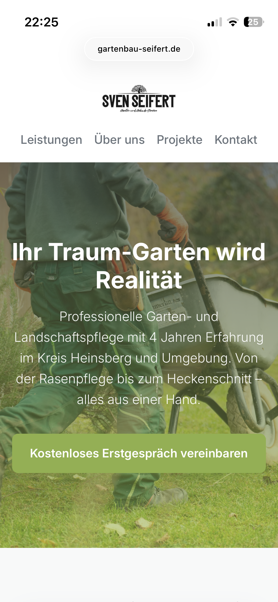 Sven Seifert Website Mobile